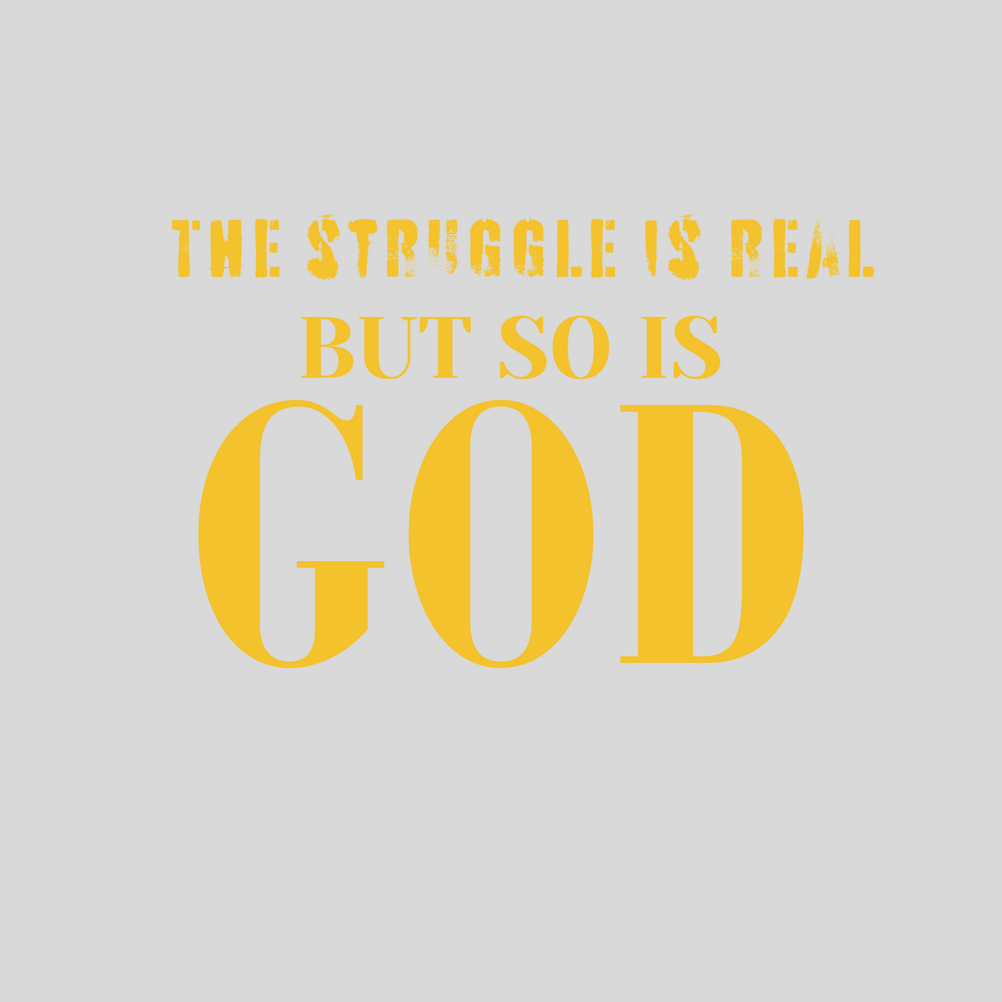 The struggle is real BUT SO IS GOD - New Godis Hair