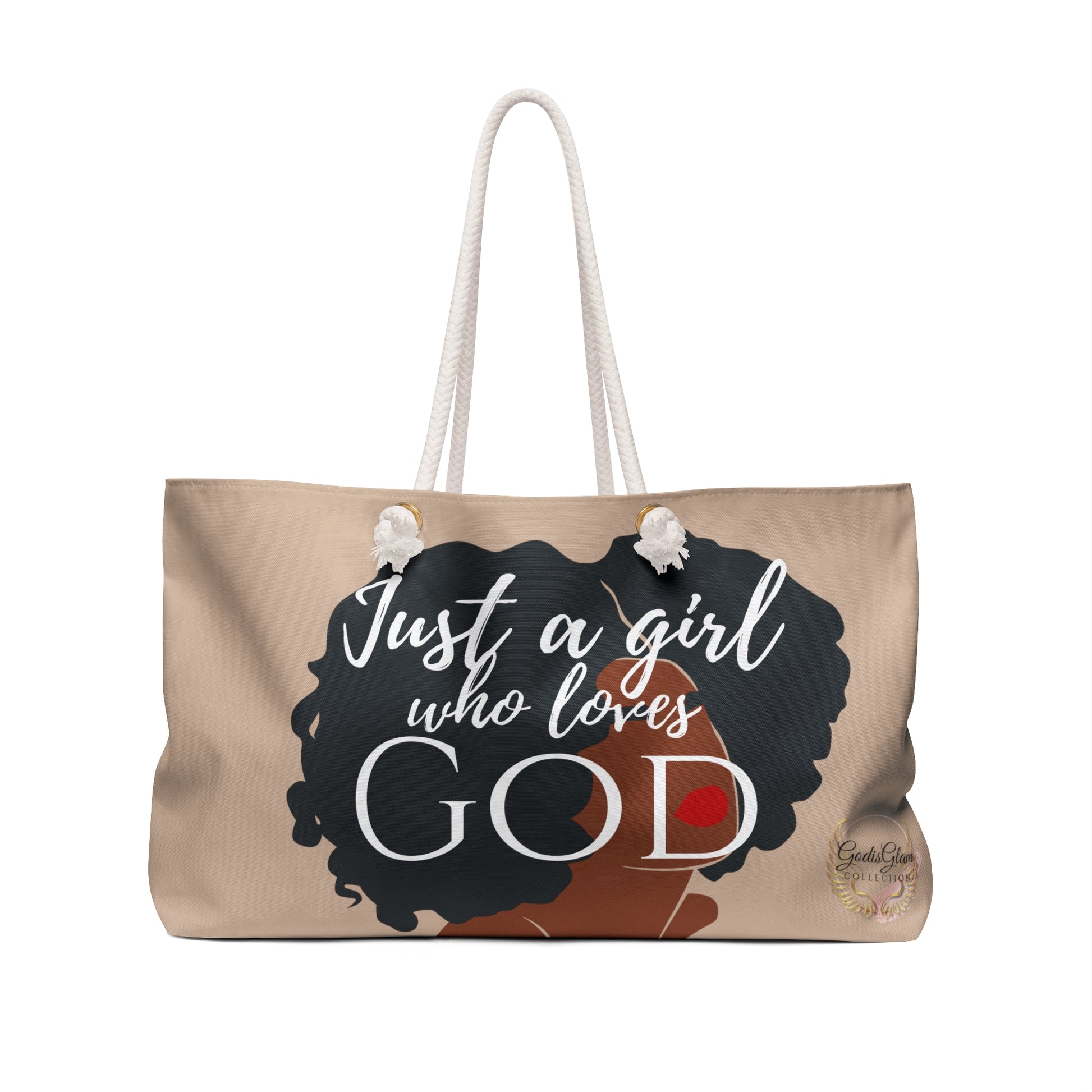 Just a girl who loves GOD - Weekender Bag - New Godis Hair
