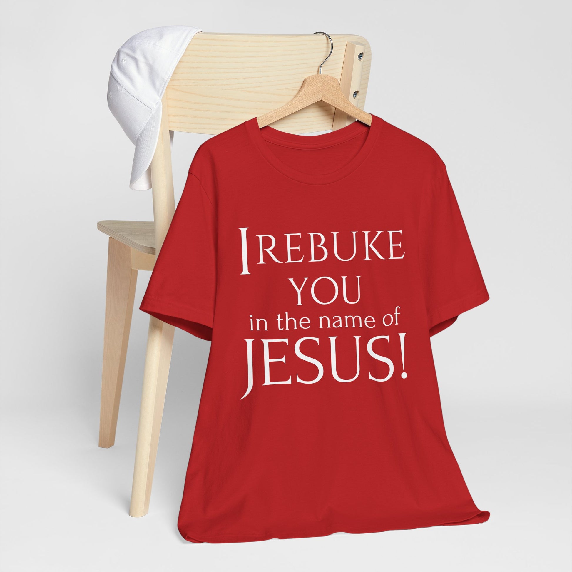 I REBUKE YOU in the name of JESUS! - Unisex Jersey Short Sleeve Tee - New Godis Hair