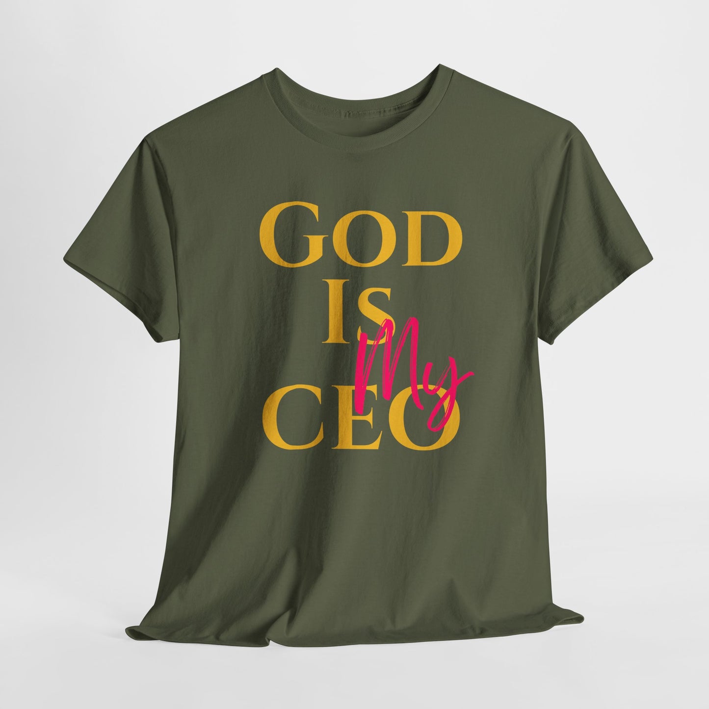 God is My CEO - Unisex Heavy Cotton Tee - New Godis Hair