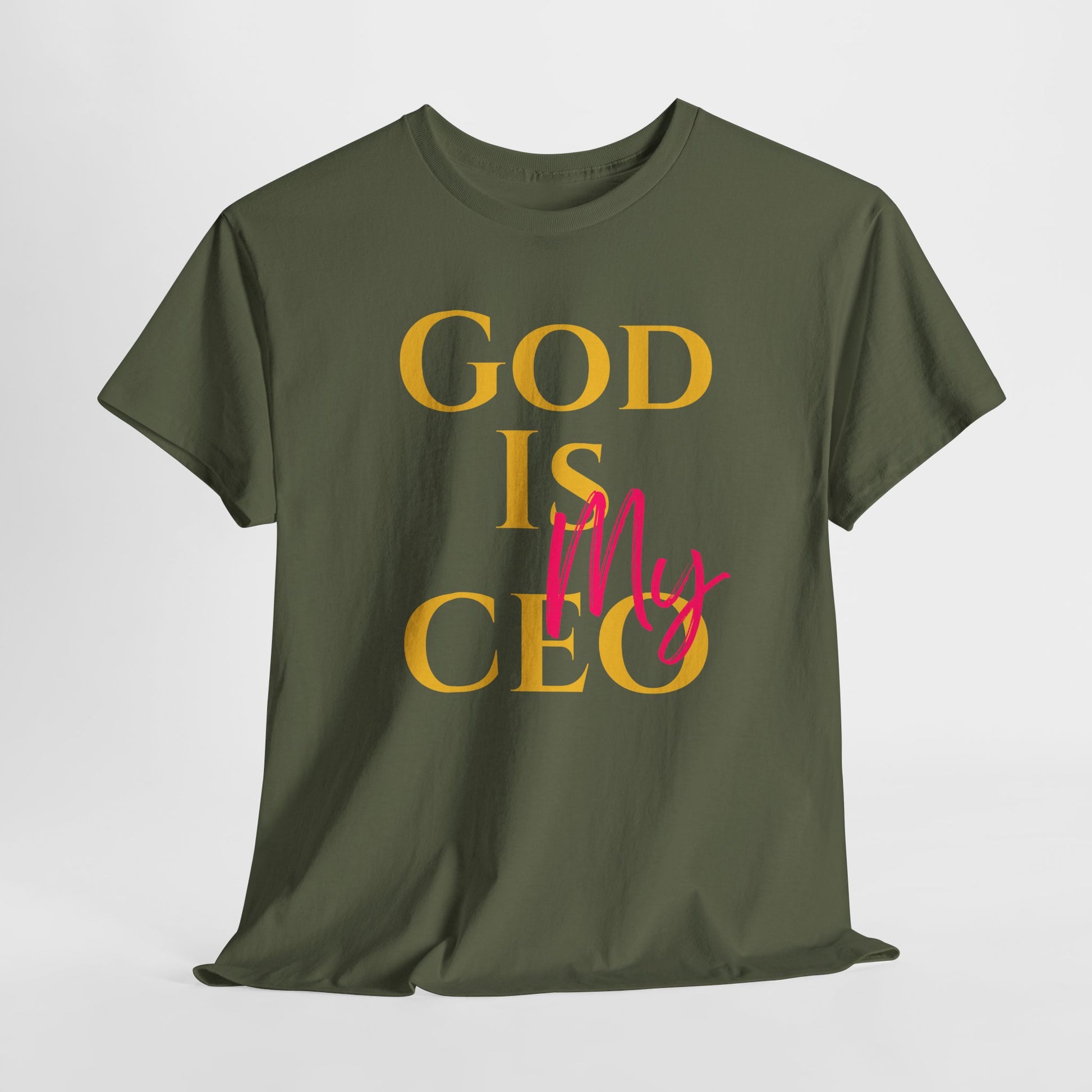 God is My CEO - Unisex Heavy Cotton Tee - New Godis Hair
