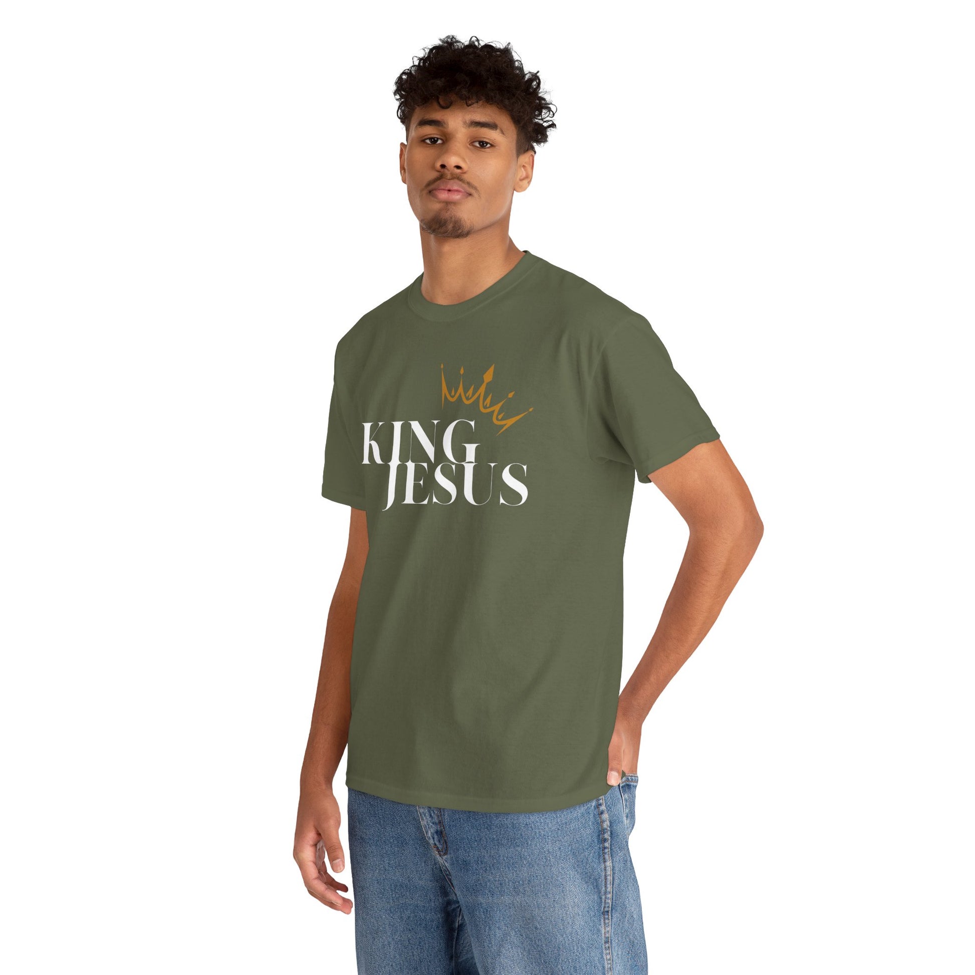 King Jesus - Unisex Heavy Cotton Tee - New Godis Hair
