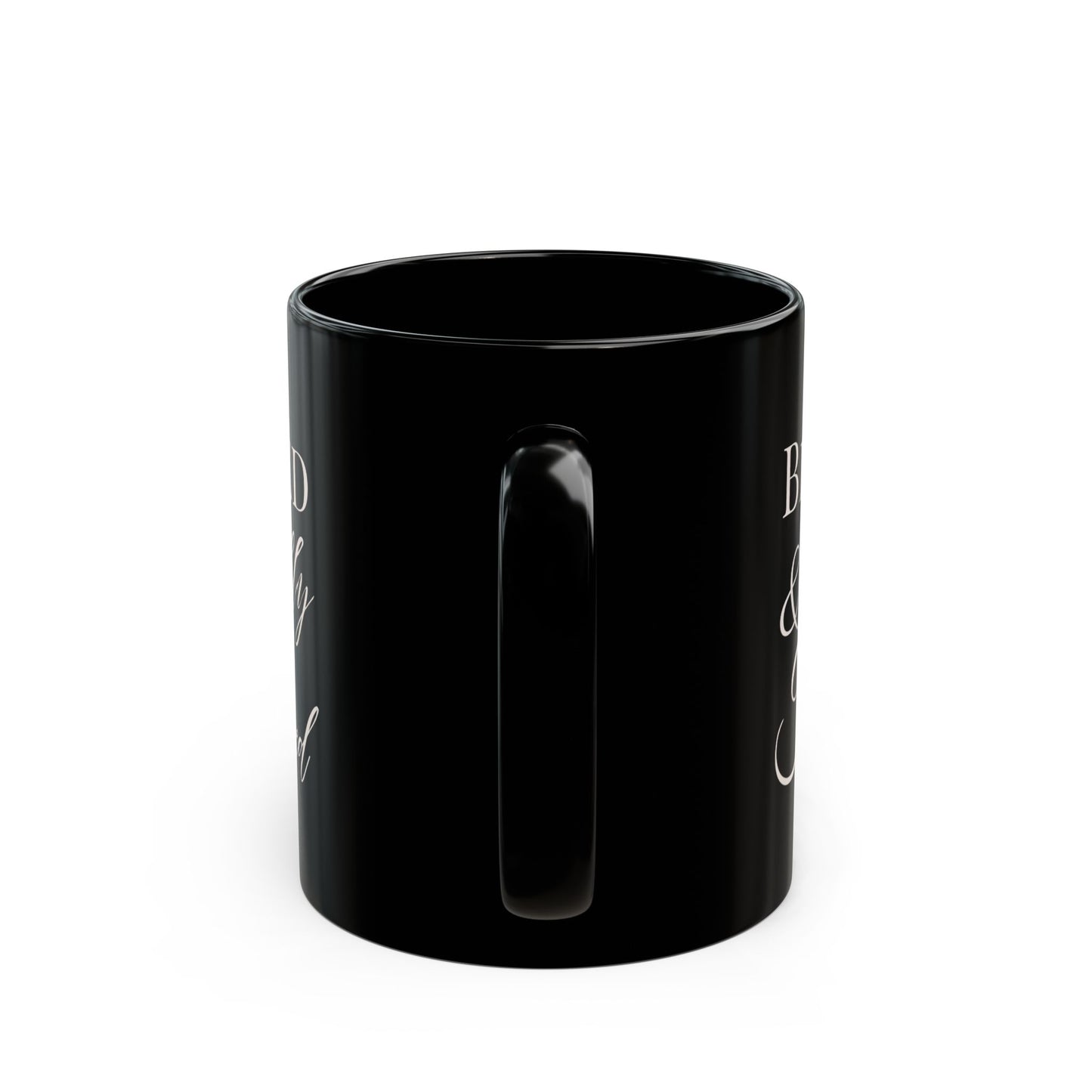 BLESSED & Highly Flavored Black Mug (11oz) - New Godis Hair
