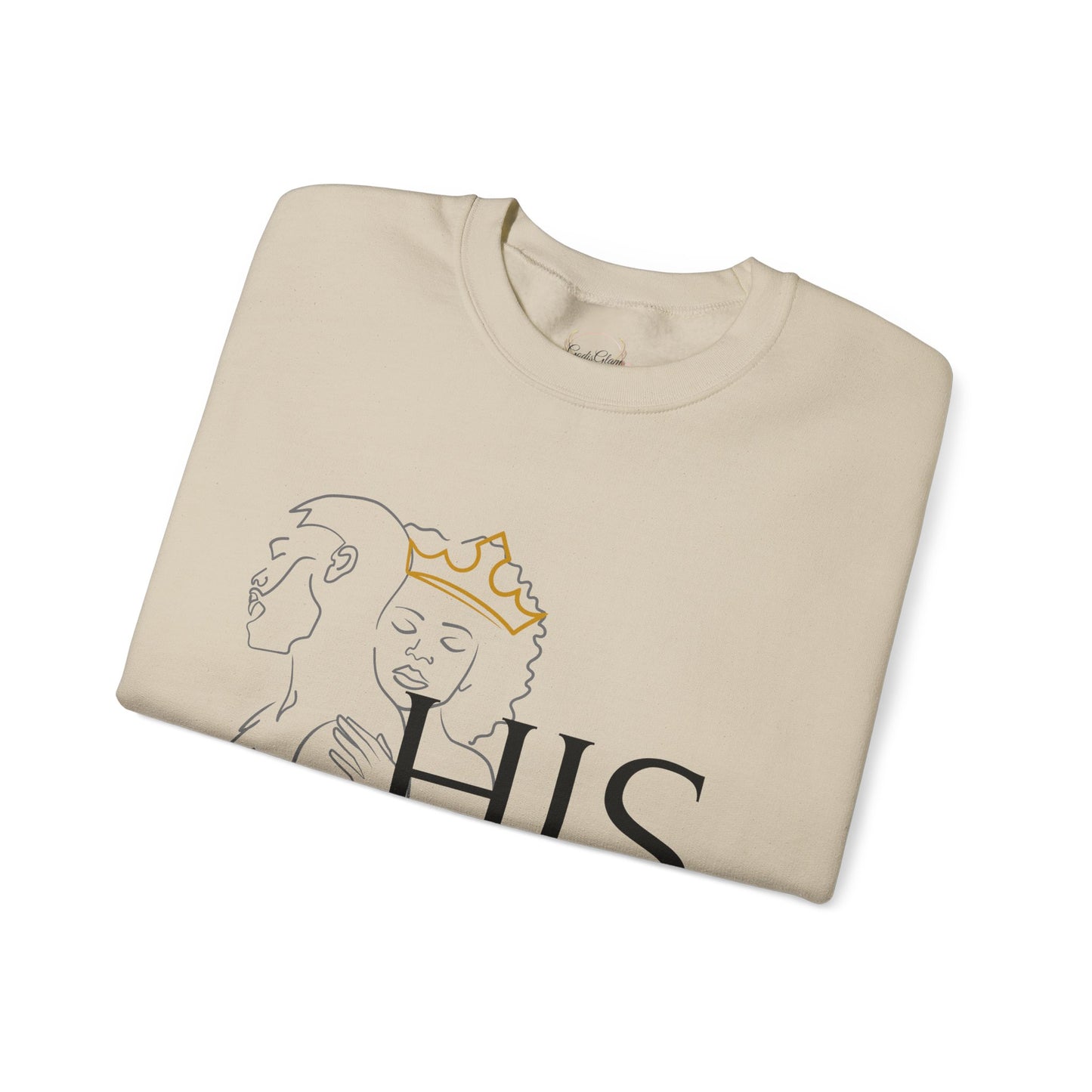 HER Covering HIS Peace Unisex Heavy Blend™ Crewneck Sweatshirt - New Godis Hair