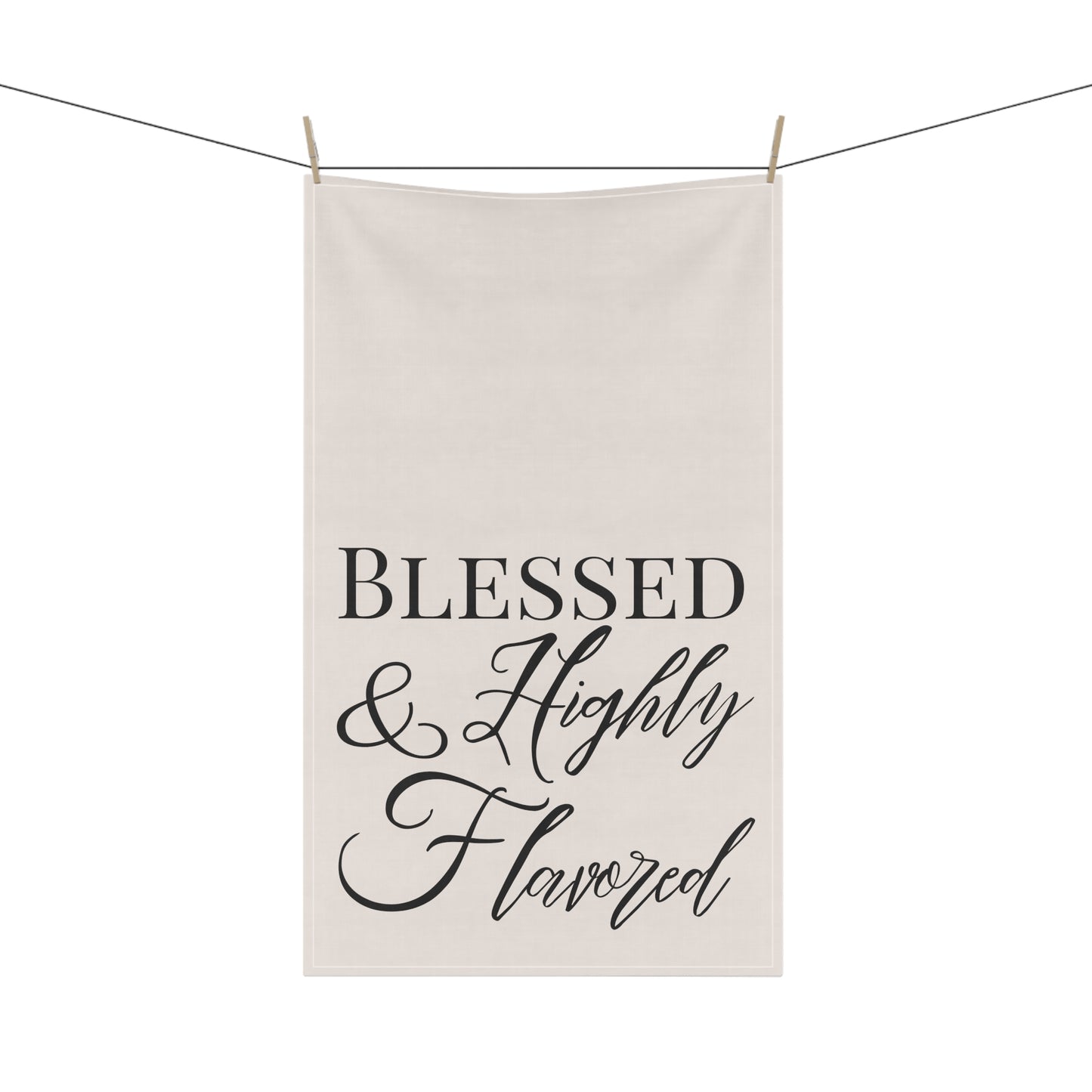 BLESSED & Highly Flavored Kitchen Towel - New Godis Hair
