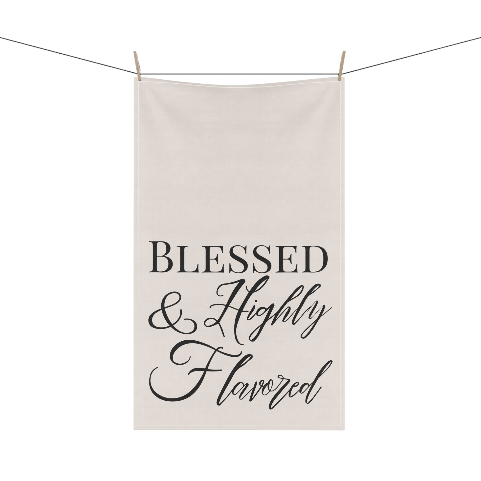 BLESSED & Highly Flavored Kitchen Towel - New Godis Hair