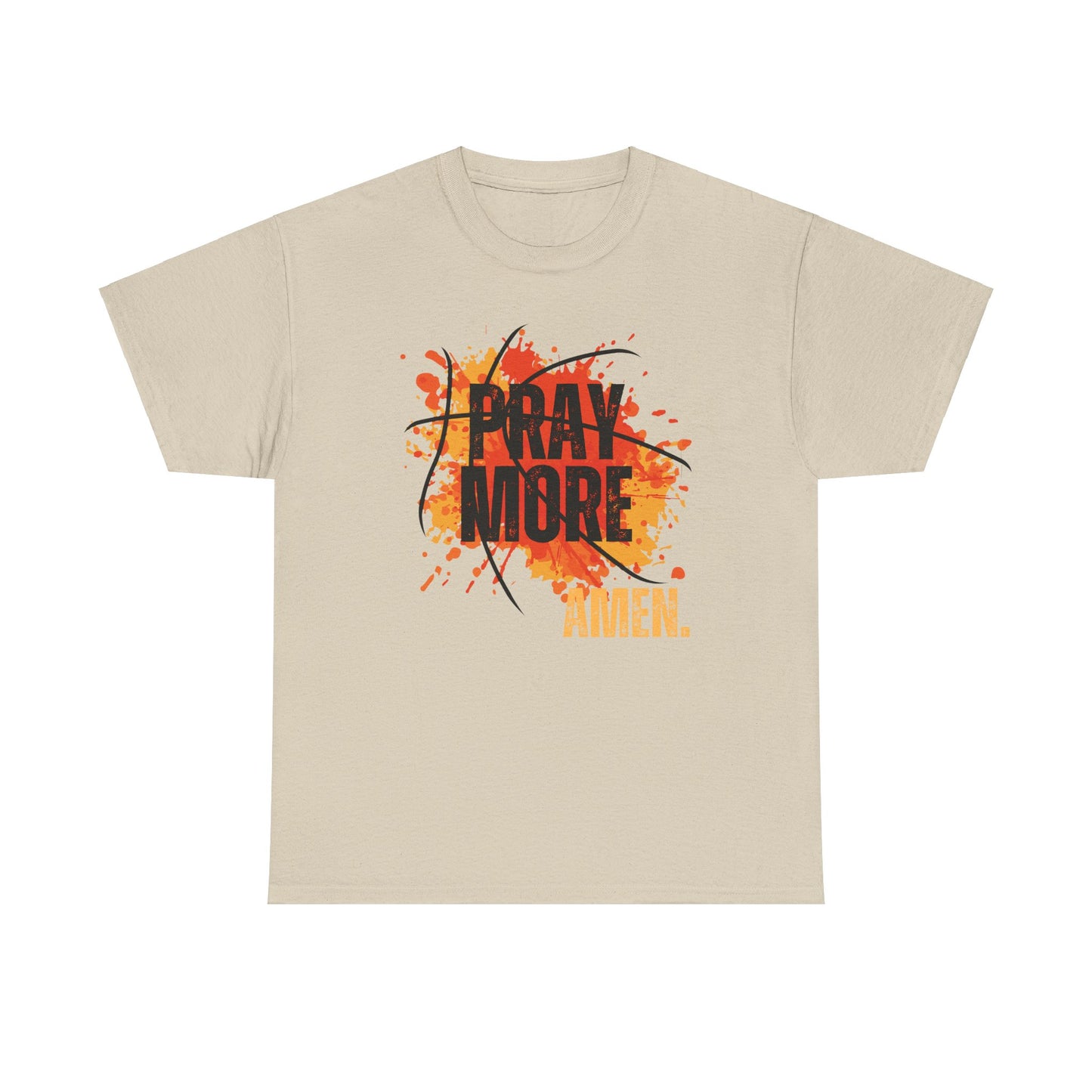 Pray More, Amen. - Unisex Heavy Cotton Tee - New Godis Hair