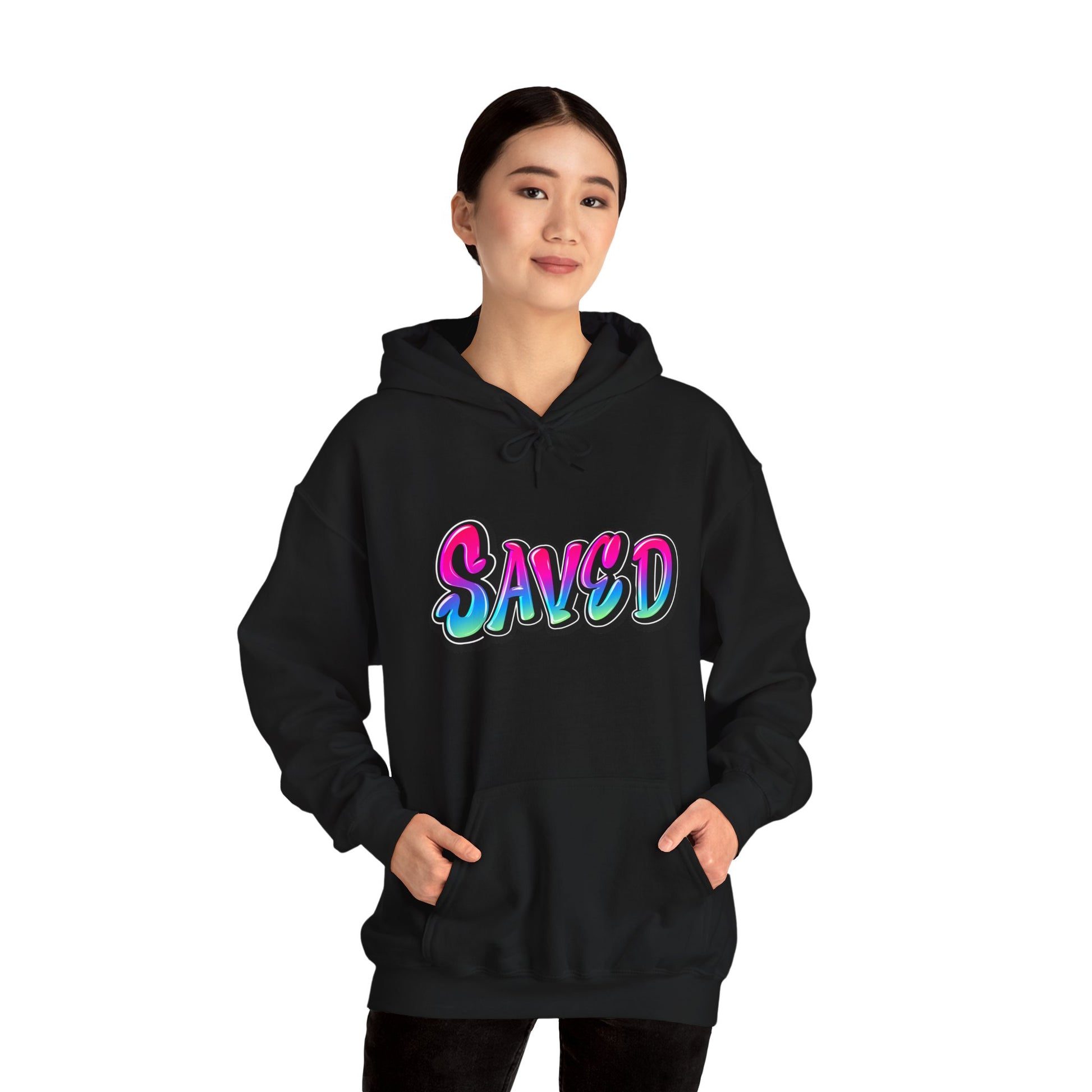 SAVED Unisex Heavy Blend™ Hooded Sweatshirt - New Godis Hair