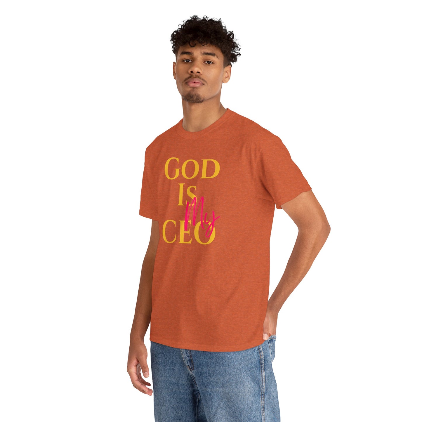 God is My CEO - Unisex Heavy Cotton Tee - New Godis Hair