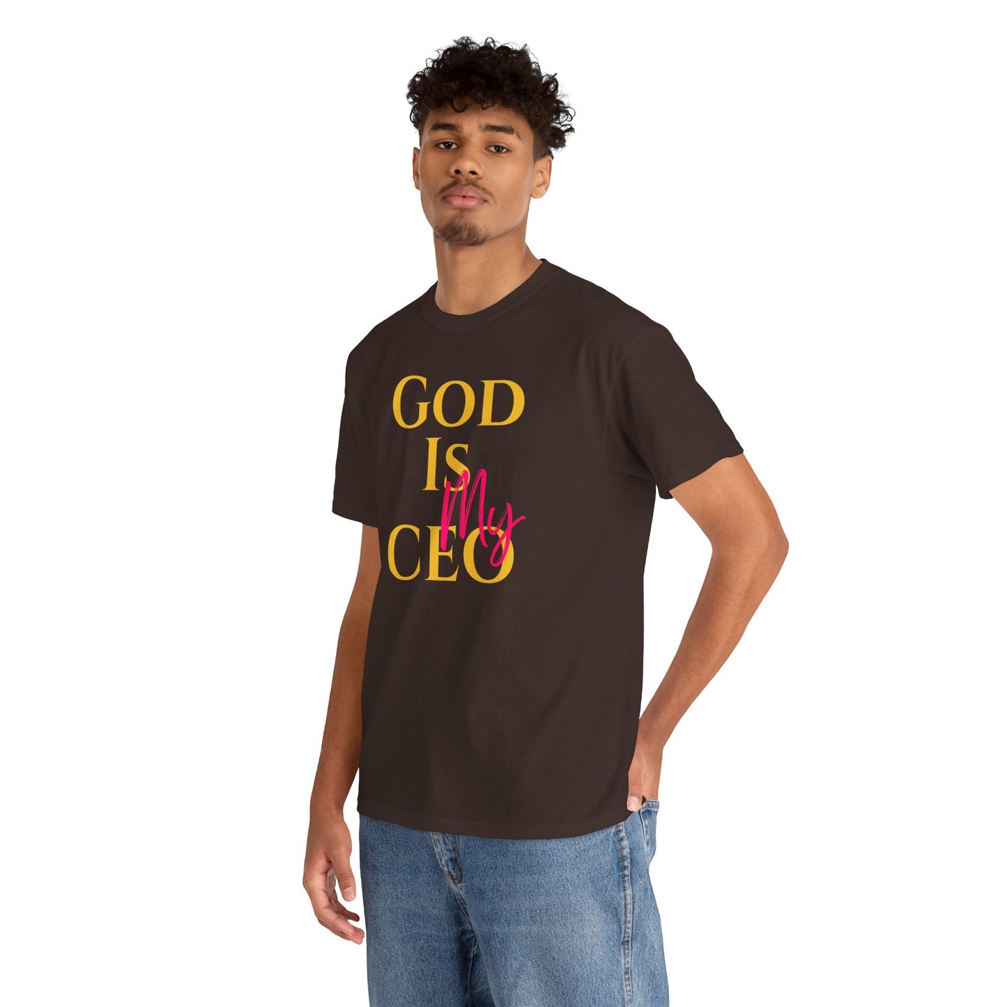 God is My CEO - Unisex Heavy Cotton Tee - New Godis Hair