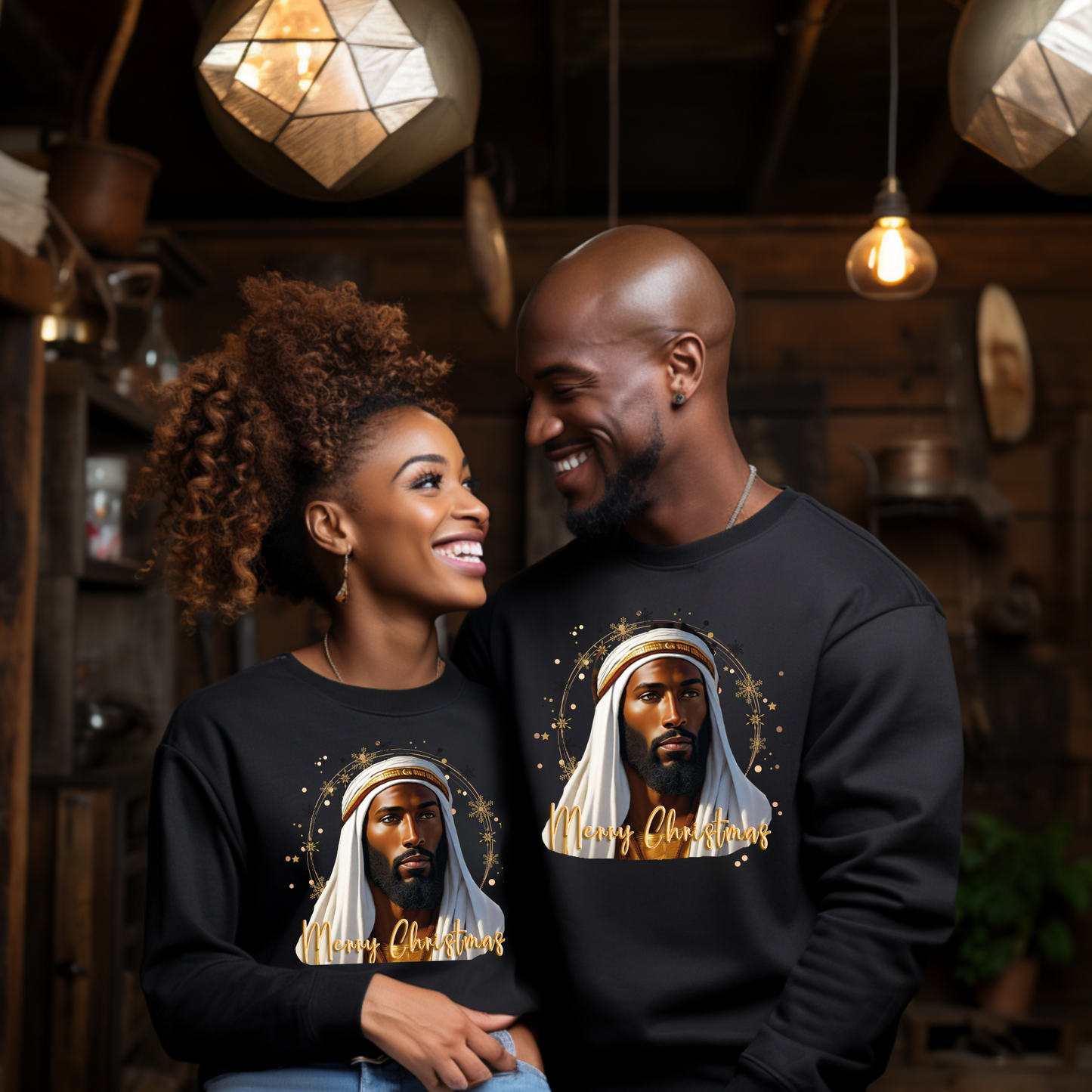 Merry Christmas - Unisex Heavy Blend™ Crewneck Sweatshirt - New Godis Hair