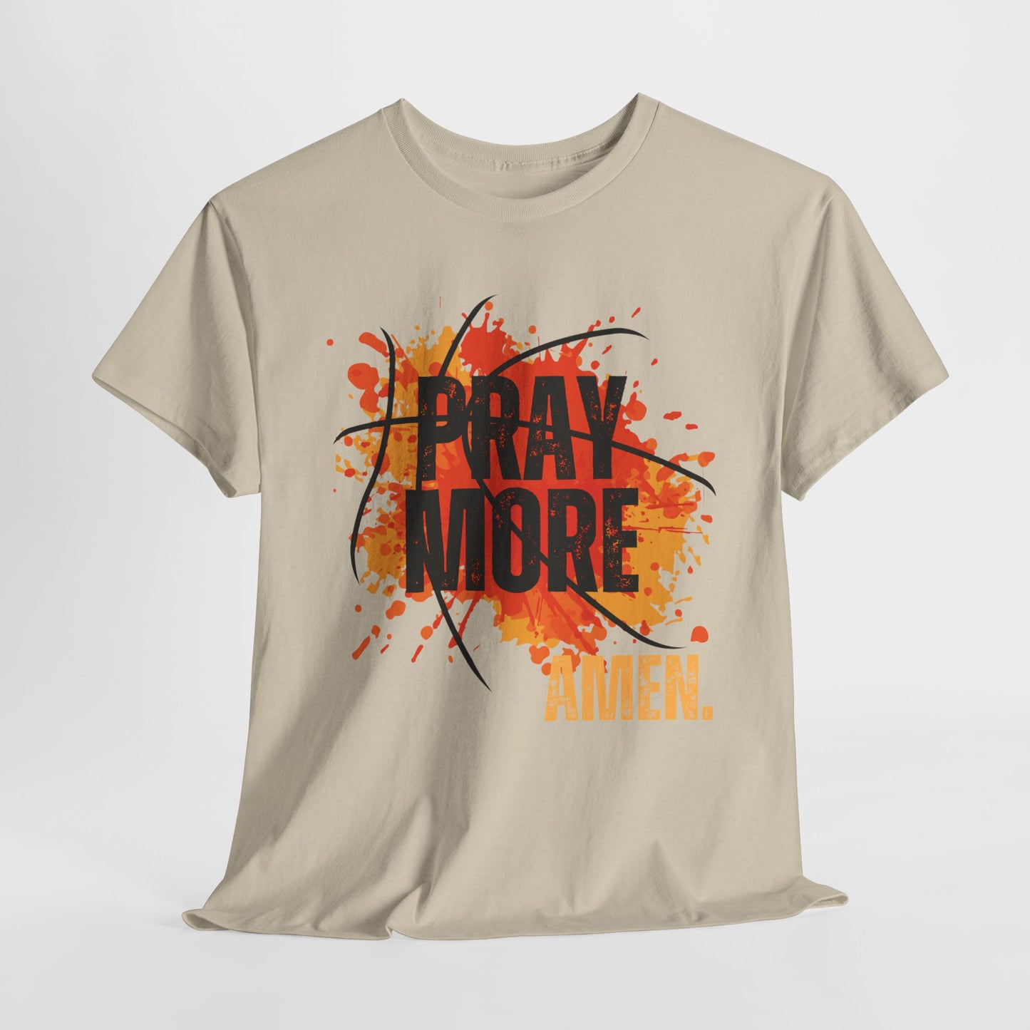 Pray More, Amen. - Unisex Heavy Cotton Tee - New Godis Hair