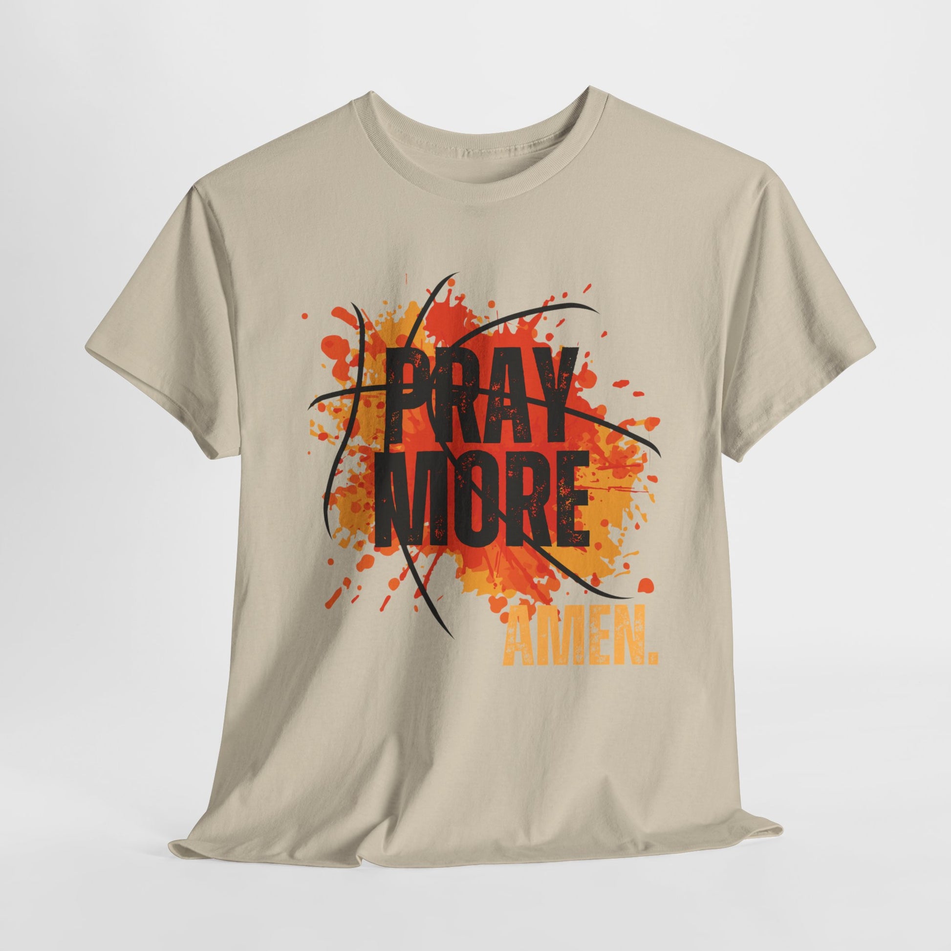 Pray More, Amen. - Unisex Heavy Cotton Tee - New Godis Hair