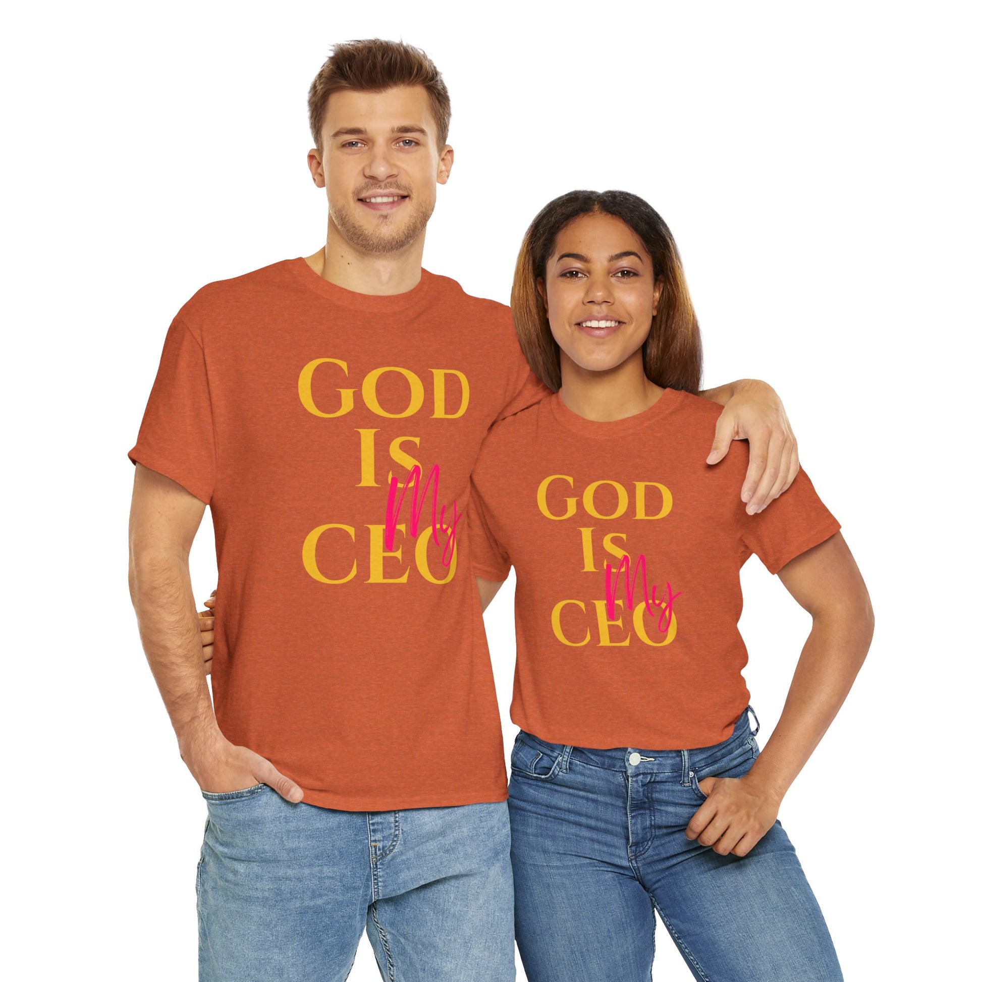 God is My CEO - Unisex Heavy Cotton Tee - New Godis Hair