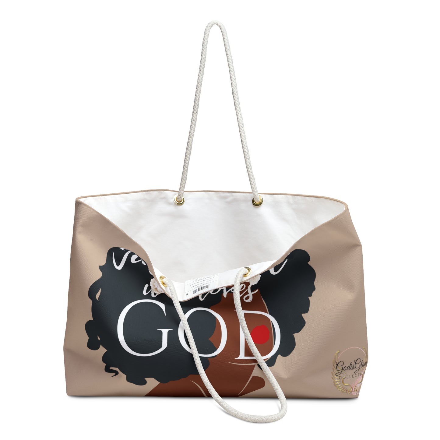 Just a girl who loves GOD - Weekender Bag - New Godis Hair