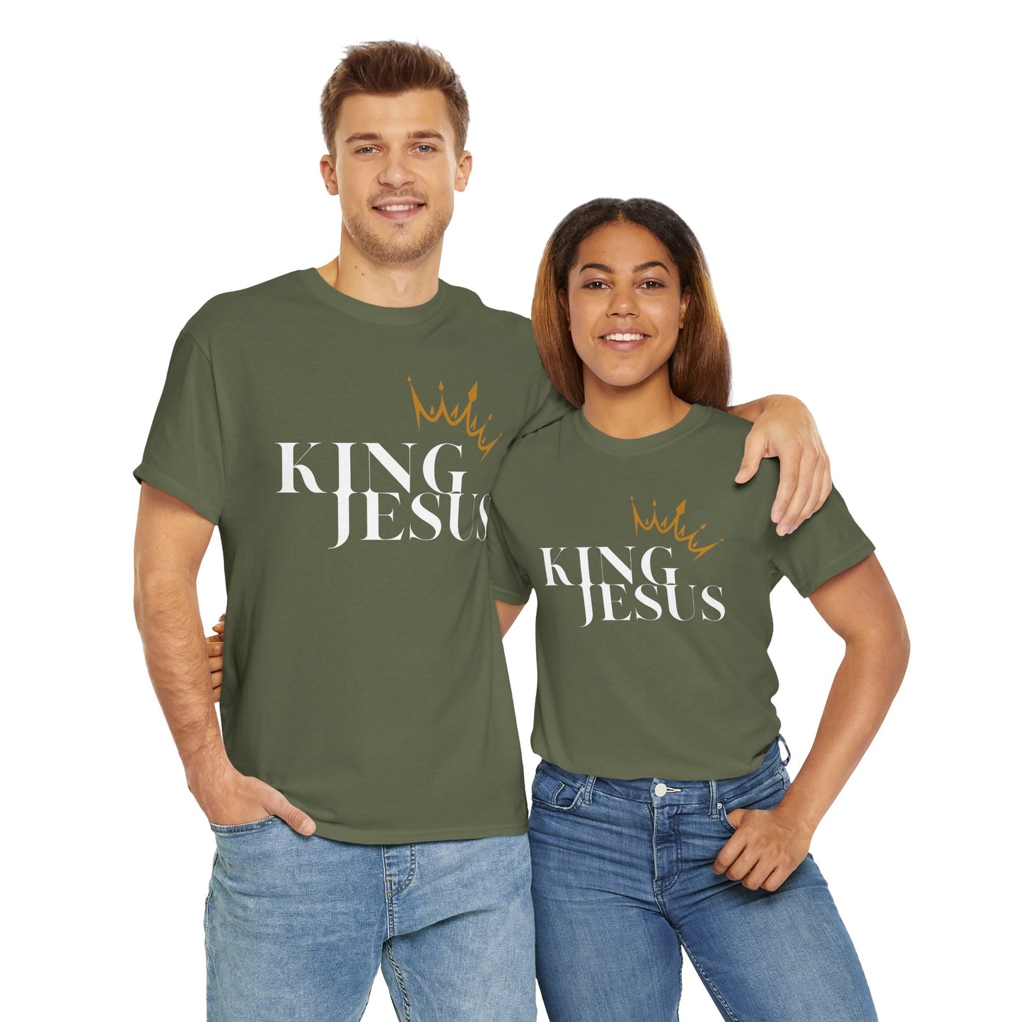 King Jesus - Unisex Heavy Cotton Tee - New Godis Hair