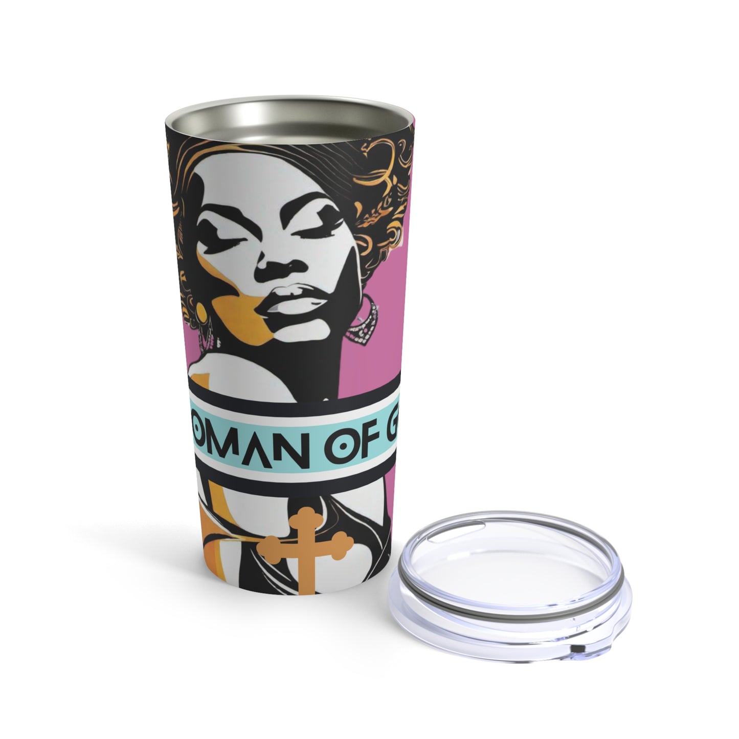 Woman of God Tumbler 20oz - New Godis Hair