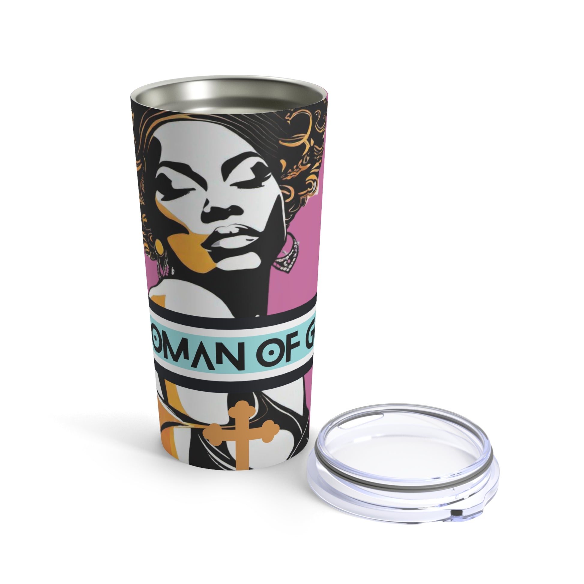 Woman of God Tumbler 20oz - New Godis Hair
