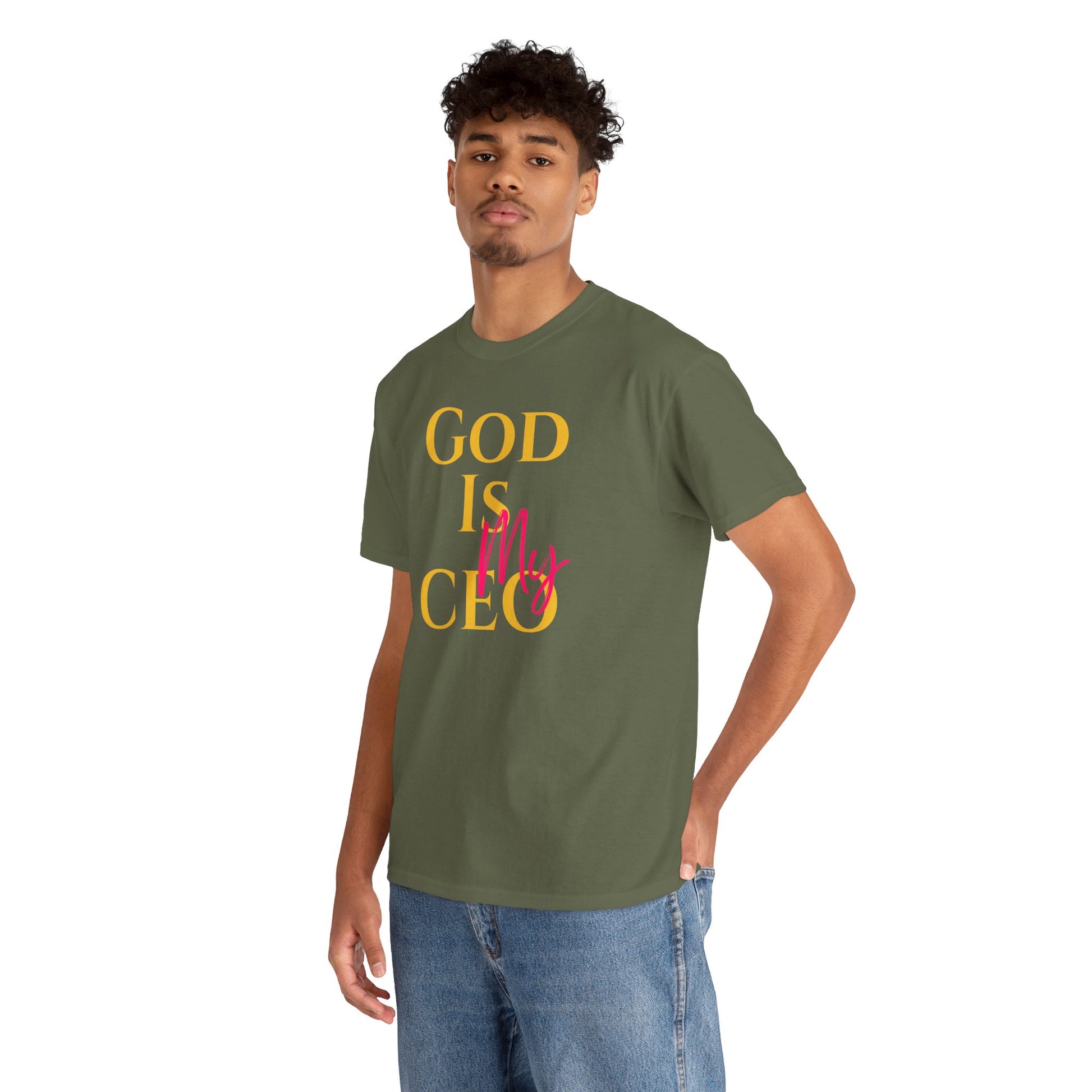 God is My CEO - Unisex Heavy Cotton Tee - New Godis Hair