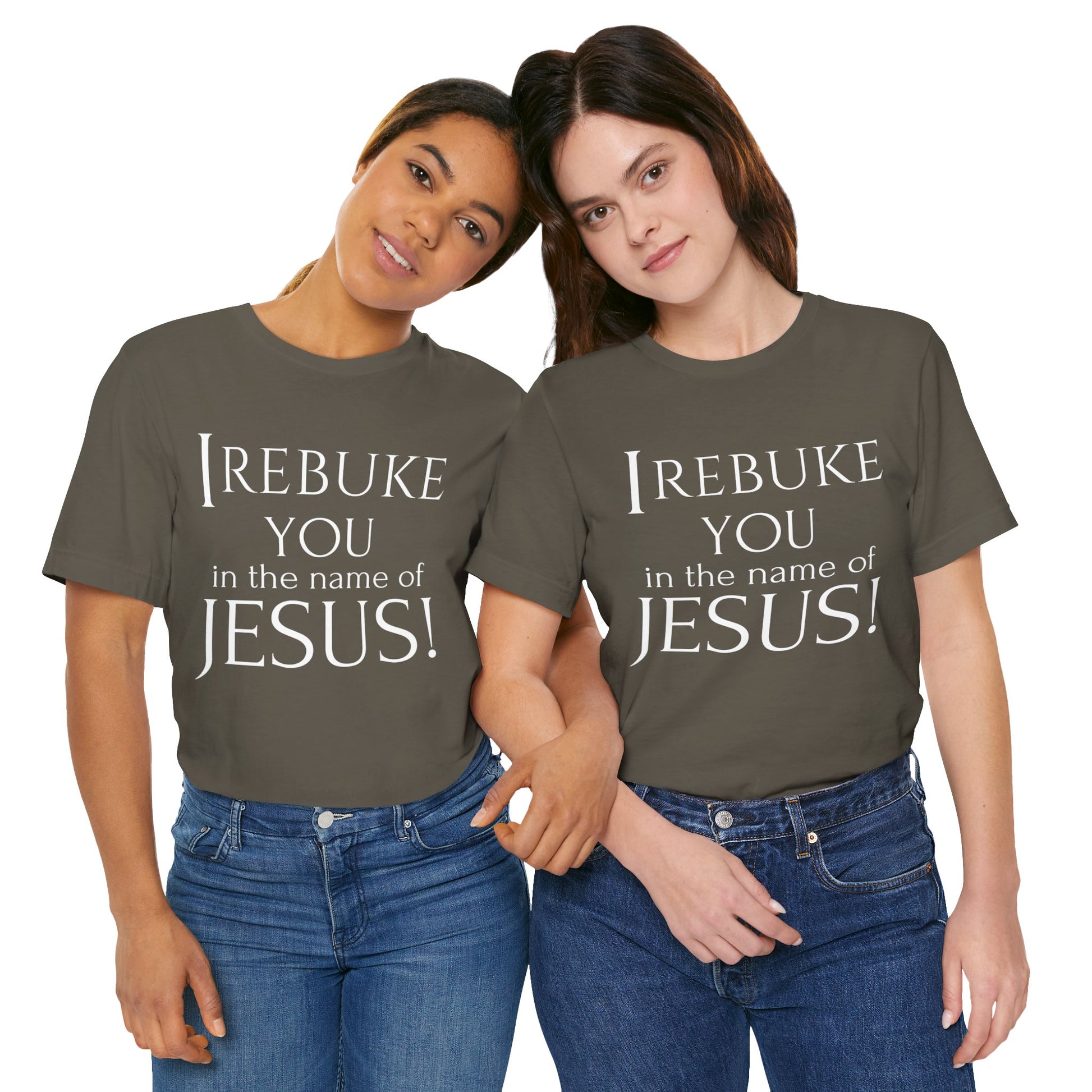 I REBUKE YOU in the name of JESUS! - Unisex Jersey Short Sleeve Tee - New Godis Hair