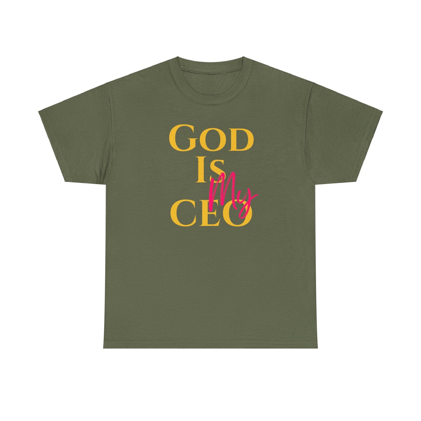God is My CEO - Unisex Heavy Cotton Tee - New Godis Hair