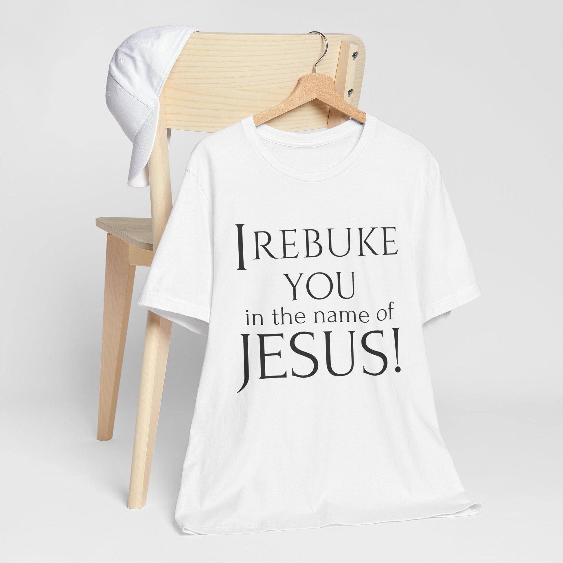I REBUKE YOU in the name of JESUS! - Unisex Jersey Short Sleeve Tee - New Godis Hair