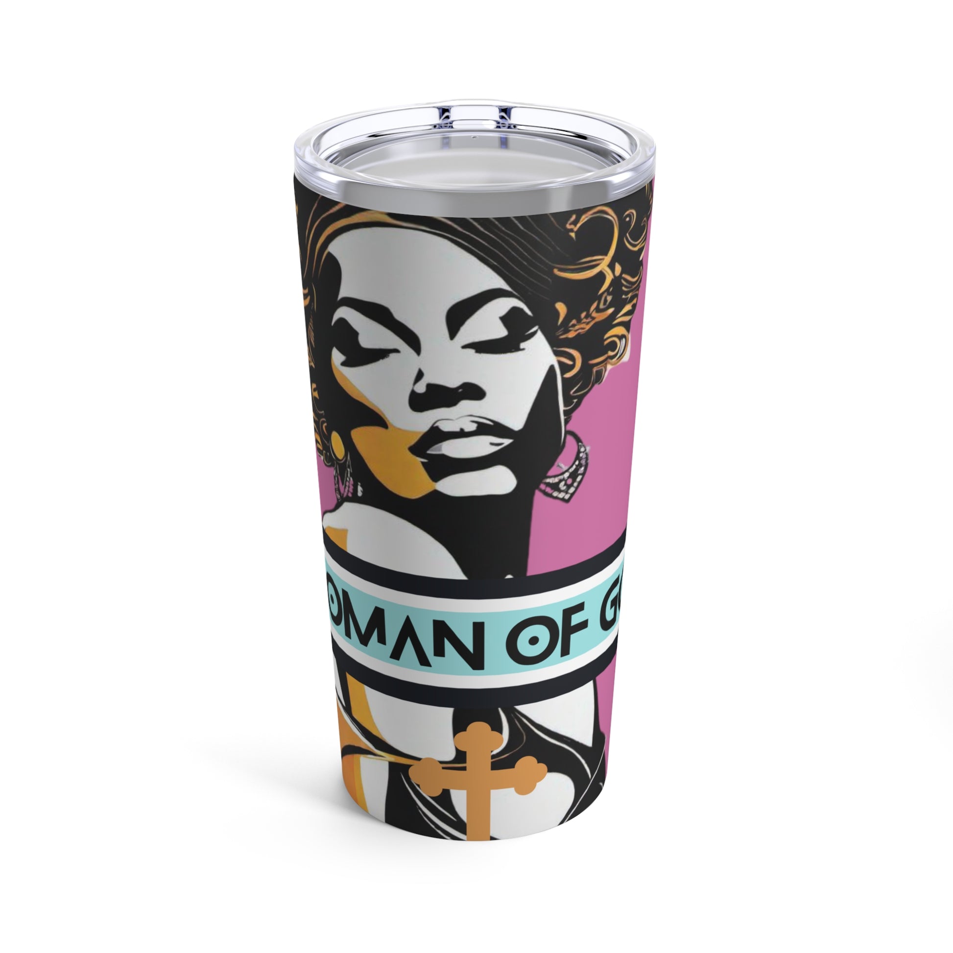 Woman of God Tumbler 20oz - New Godis Hair