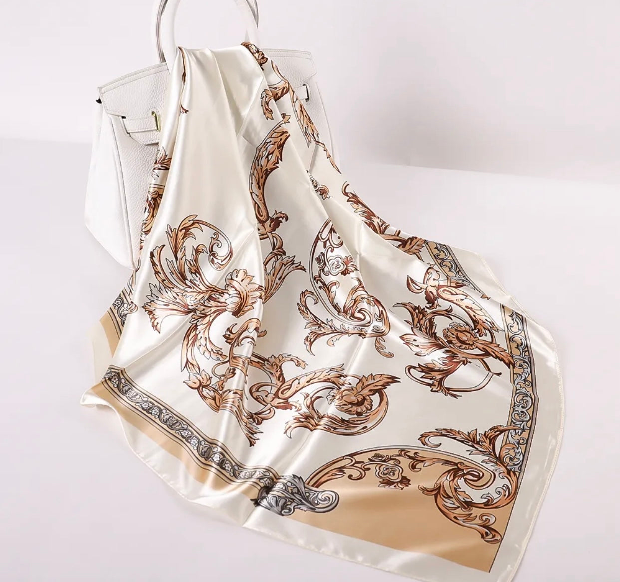 Vintage /Paisley/ Luxury Satin Scarf - New Godis Hair