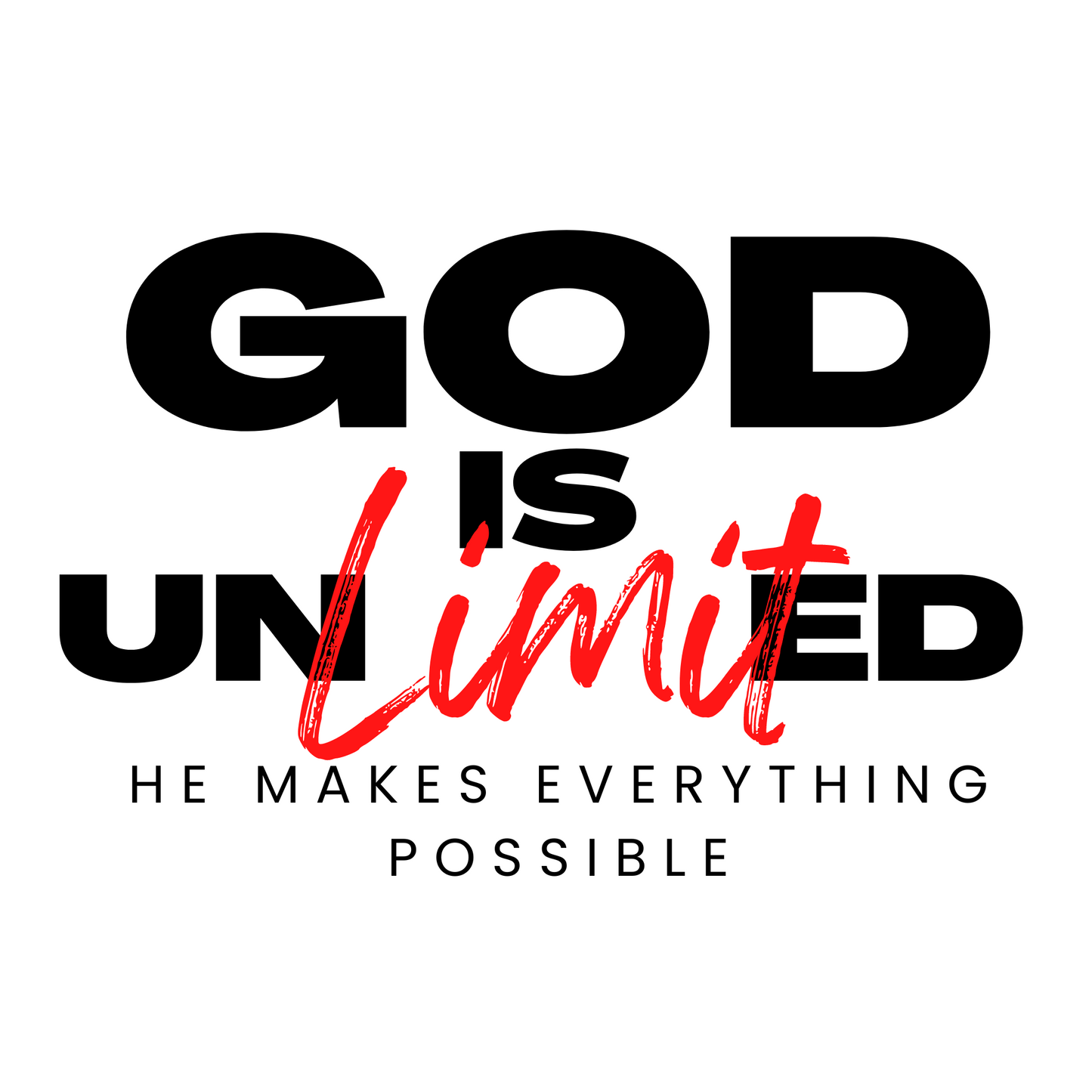 GOD is Unlimited - New Godis Hair