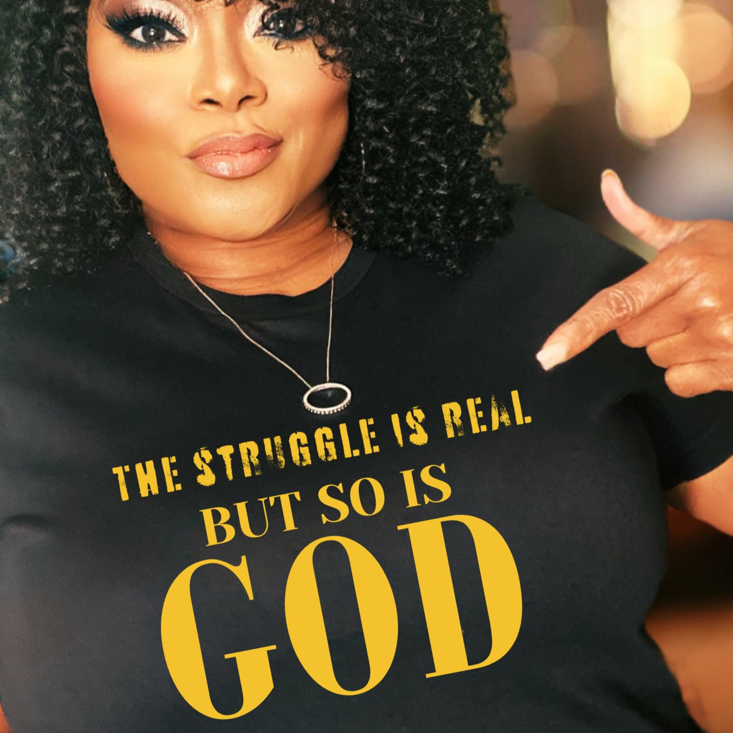The struggle is real BUT SO IS GOD - New Godis Hair