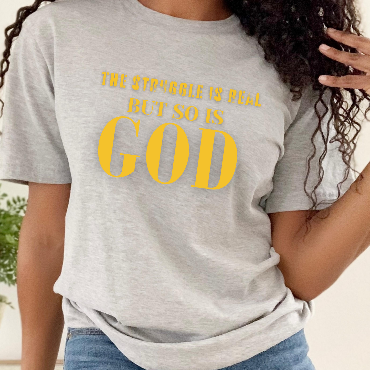 The struggle is real BUT SO IS GOD - New Godis Hair